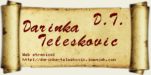 Darinka Telesković vizit kartica